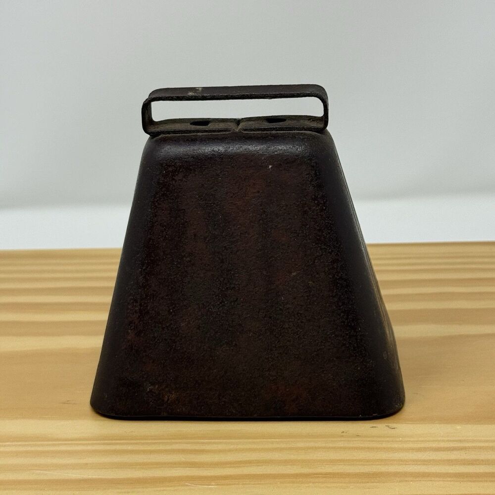 Vintage Cow Goat Bell Metal Rustic Farm Bell w Clapper Primitive Decor